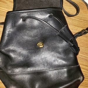 Vintage Coach Small Black Backpack Purse
